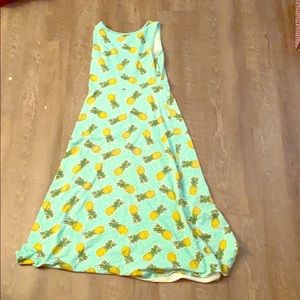 Blue pineapple dress